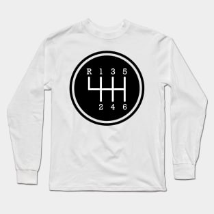 6 Speed Gear Shifter Graphic Long Sleeve T-Shirt